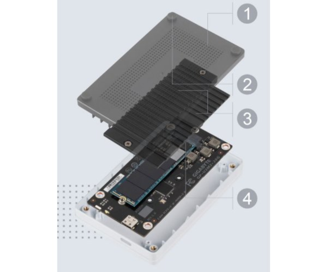 דיסק חיצוני GIGABYTE VISION DRIVE 1TB usb 3.2 UPGRADE KIT
