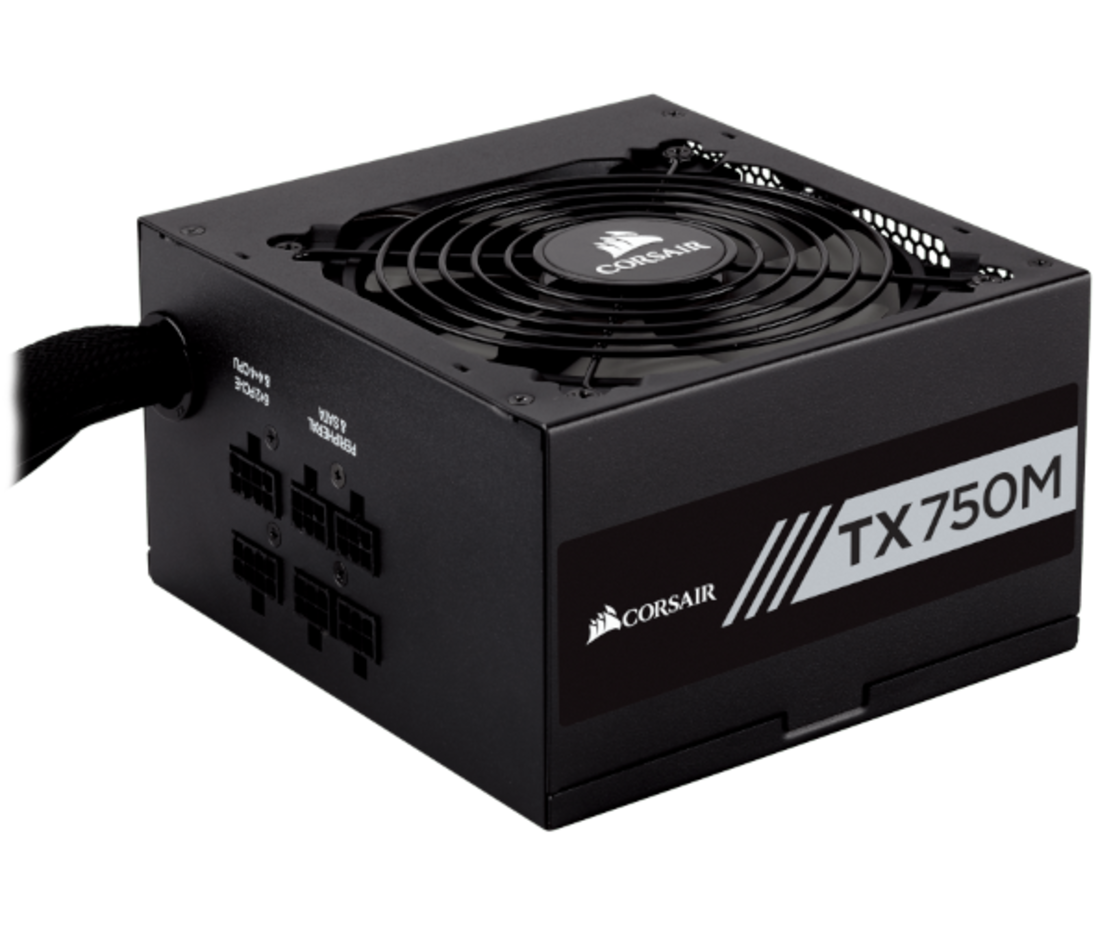 ספק כוח Corsair TX750M 80 plus GOLD Modular 750W 4X8PIN 12CM
