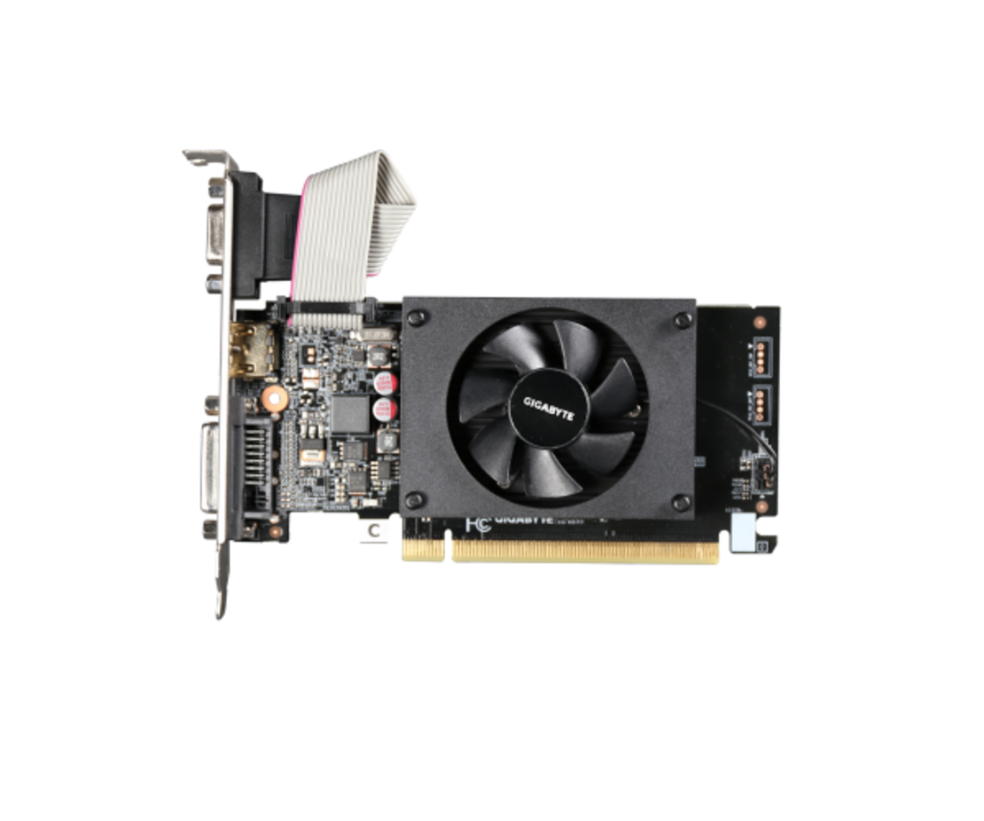 כרטיס מסך Gigabyte GT 710 2GB 2.0 VGA DVI HDMI Low Profile