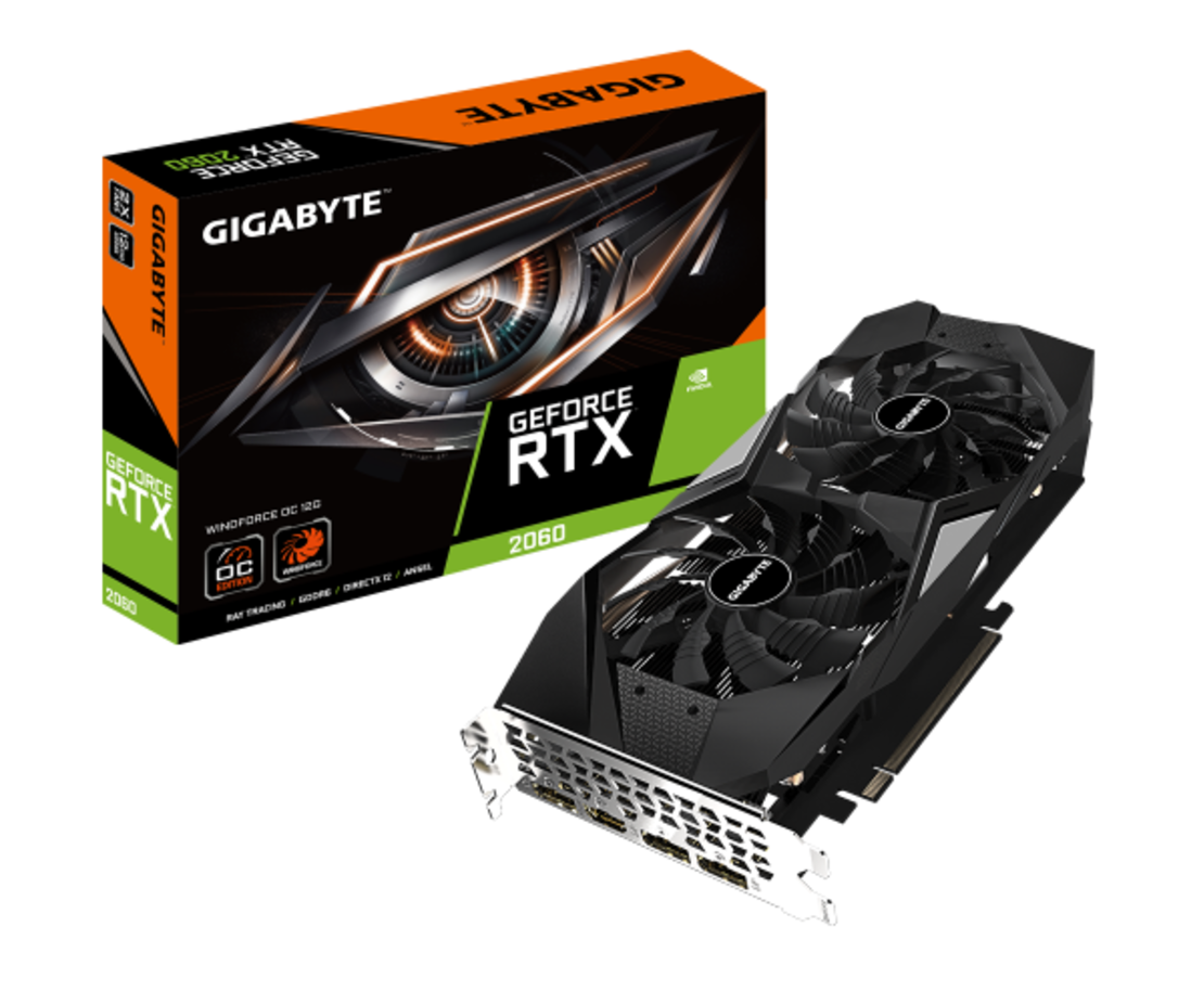 כרטיס מסך Gigabyte RTX 2060 12GB GV-N206D6-12GD