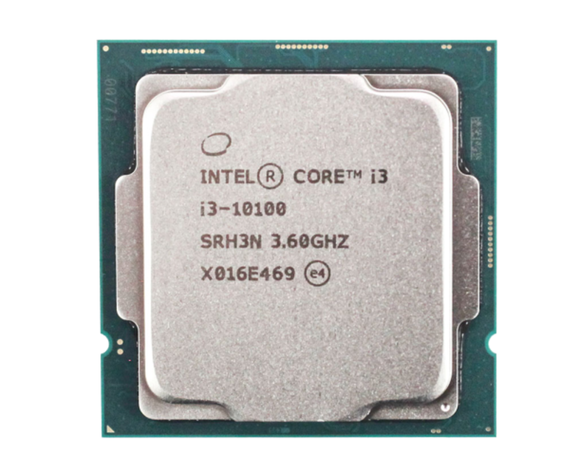 מעבד דור 10 Intel Core i3-10100 Tray 4Crs 8Thrd 4.3Ghz lga1200