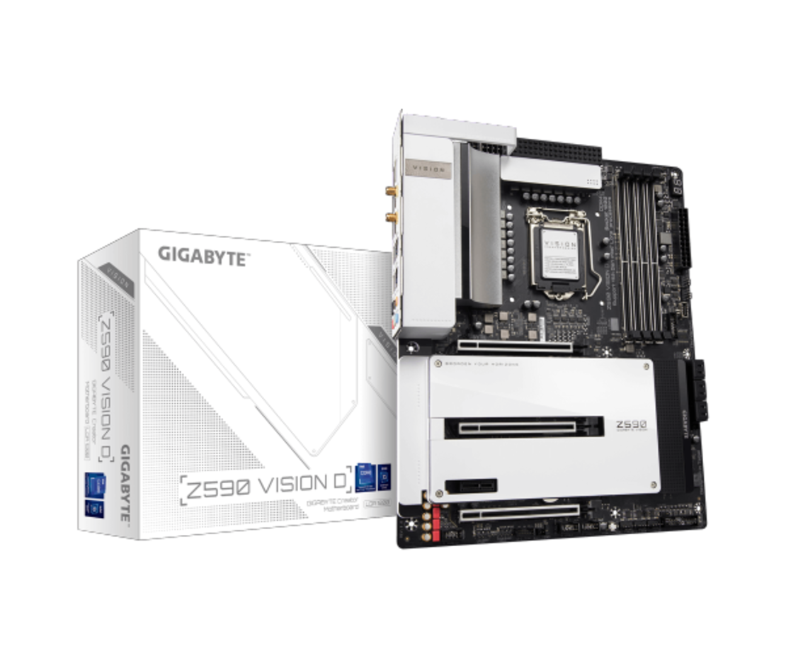 לוח אם אינטל דור 10/11 GIGABYTE Z590 Vision D LGA 1200 PCie4.0X16