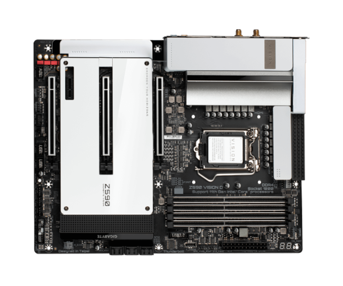 לוח אם אינטל דור 10/11 GIGABYTE Z590 Vision D LGA 1200 PCie4.0X16