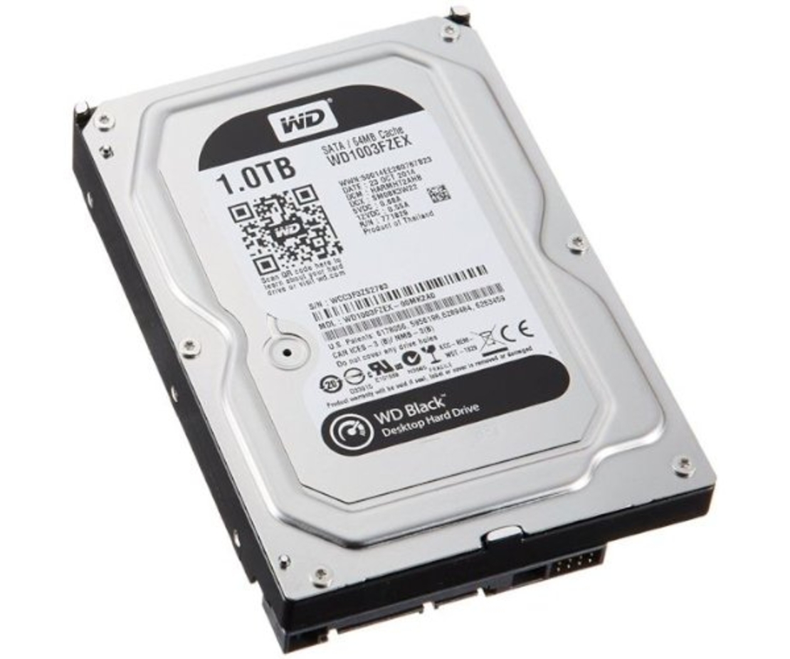 דיסק קשיח פנימי לנייח WD 1TB Black IntelliPower 64MB 3.5