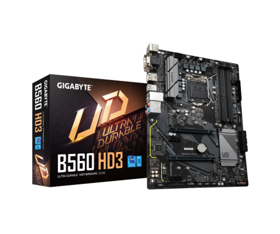 לוח אם GIGABYTE B560 HD3 rev 1.2 LGA1200 ATX 10/11
