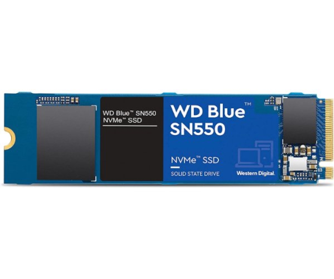 דיסק פנימי WD SN550 BLUE 500GB SSD NVME Gen3X4 up to 2,600 MB/s