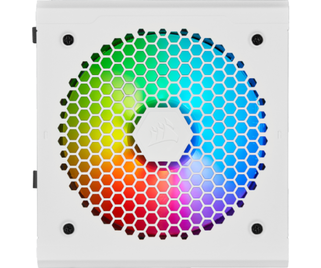 ספק כח לבן CORSAIR CX Series RGB White 650 Watt 80 Plus BRONZE