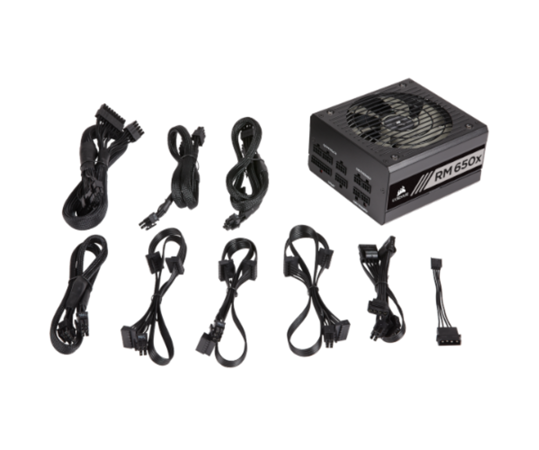 ספק כח CORSAIR RM650X V2 650W 80Plus Gold Fully Modular