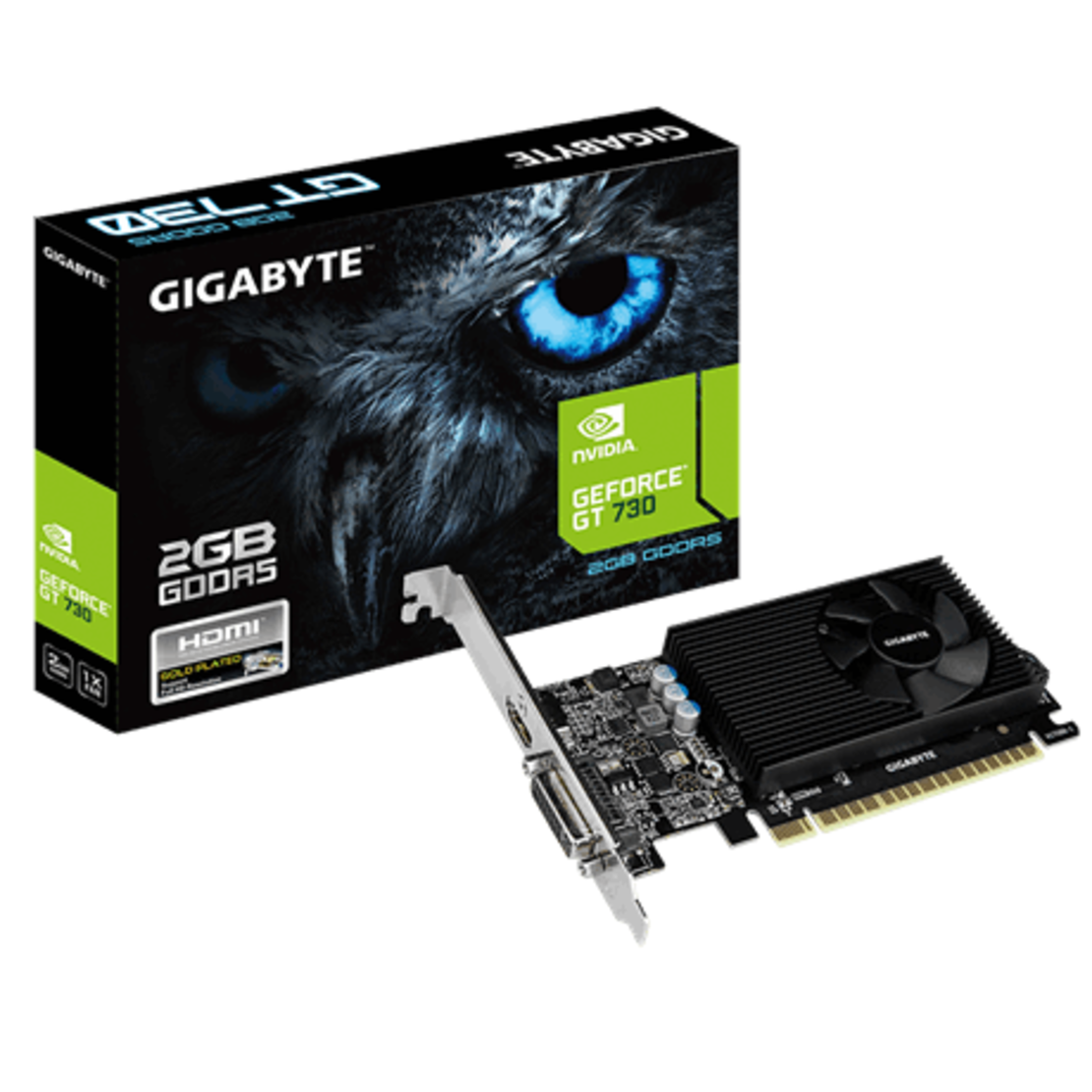  כרטיס מסך GIGABYTE GT730 2GB DDR5 LOW PROFILE 