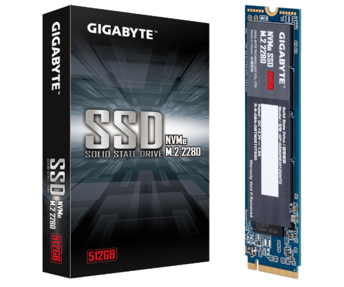 דיסק פנימי Gigabyte 512GB m.2 NVME 1.3 pci-e 3.0