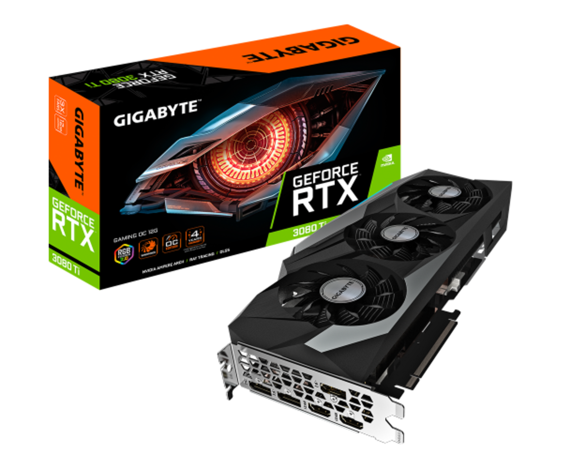 כ.מסך Gigabyte Geforce RTX 3080 Ti Gaming OC 12G 3XDP 2XHDMI