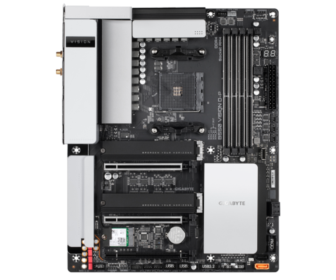 לוח אם למעבדי Gigiabyte B550 VISION D-P 1.1 2XThunderbolt WIFI6 A