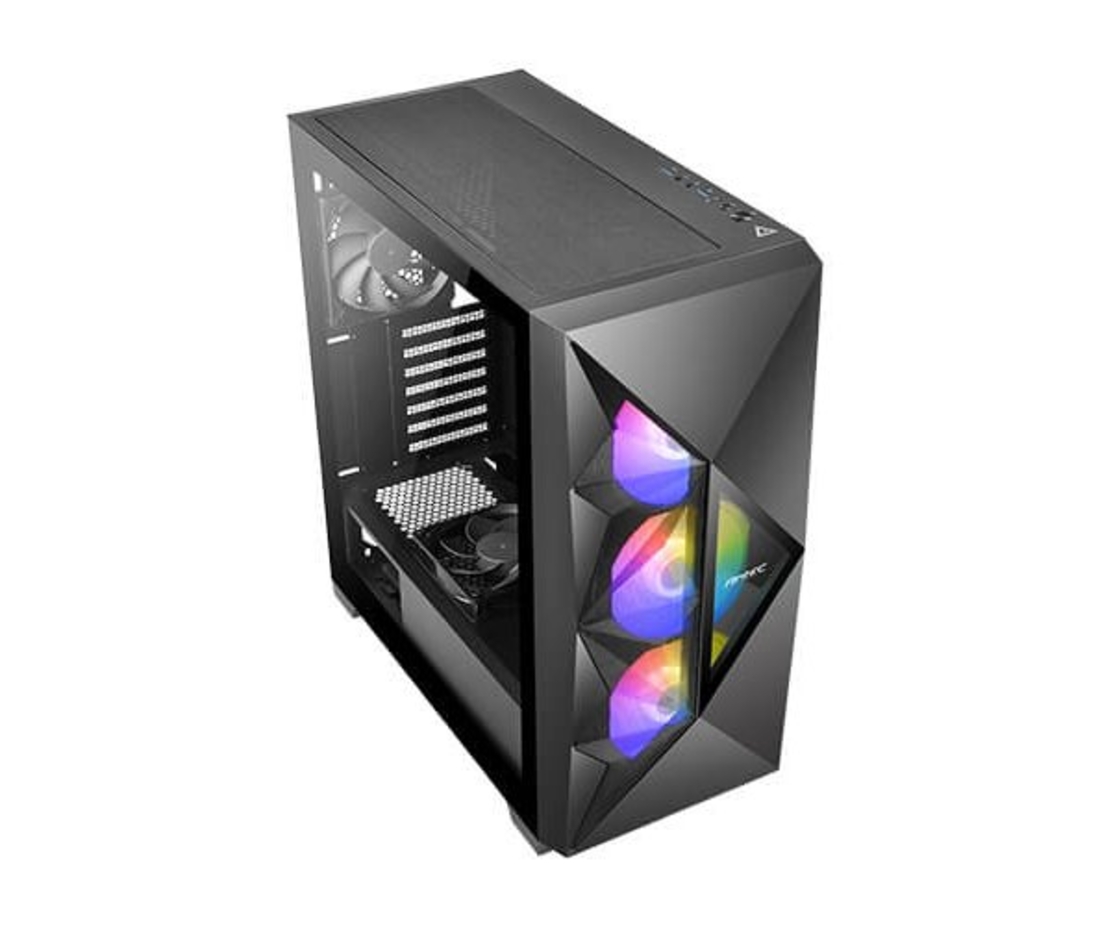 מארז ANTEC DF800 FLUX Mid Tower ATX RGB Tempered Glass side
