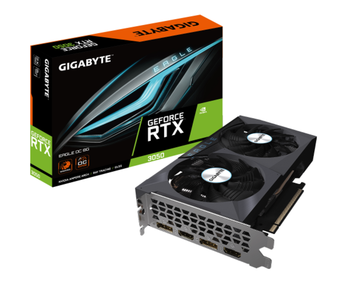 כרטיס מסך Gigabyte RTX 3050 EAGLE OC 8GB PCIE 4.0