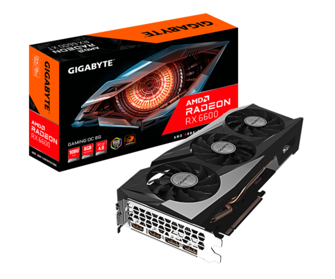 כרטיס מסך Gigabyte Radeon RX 6600 EAGLE 8GB GDDR5 PCIE4.0