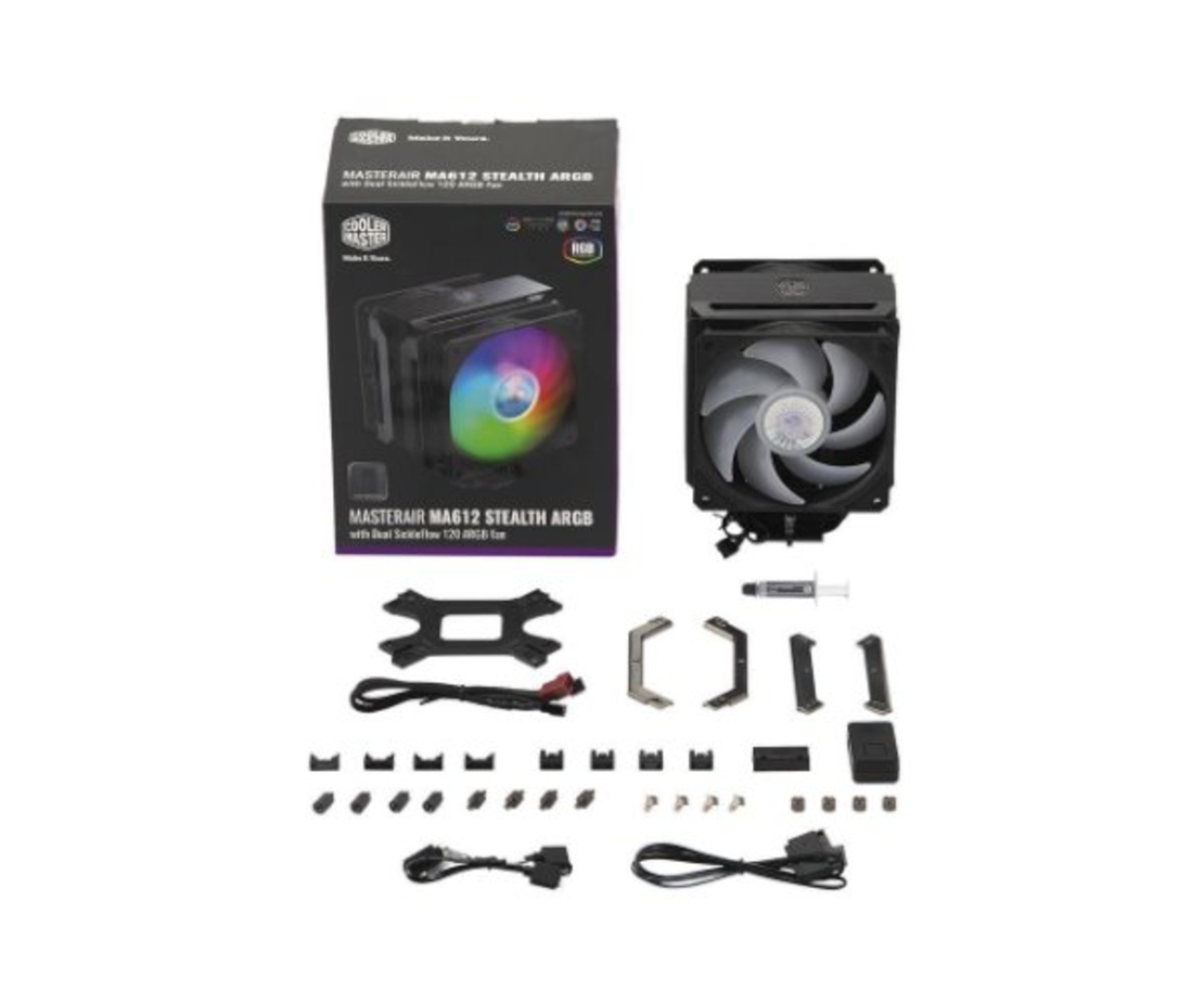 מאורר למעבד Cooler Master Master Air MA612 STEALTH ARGB Intel/AMD