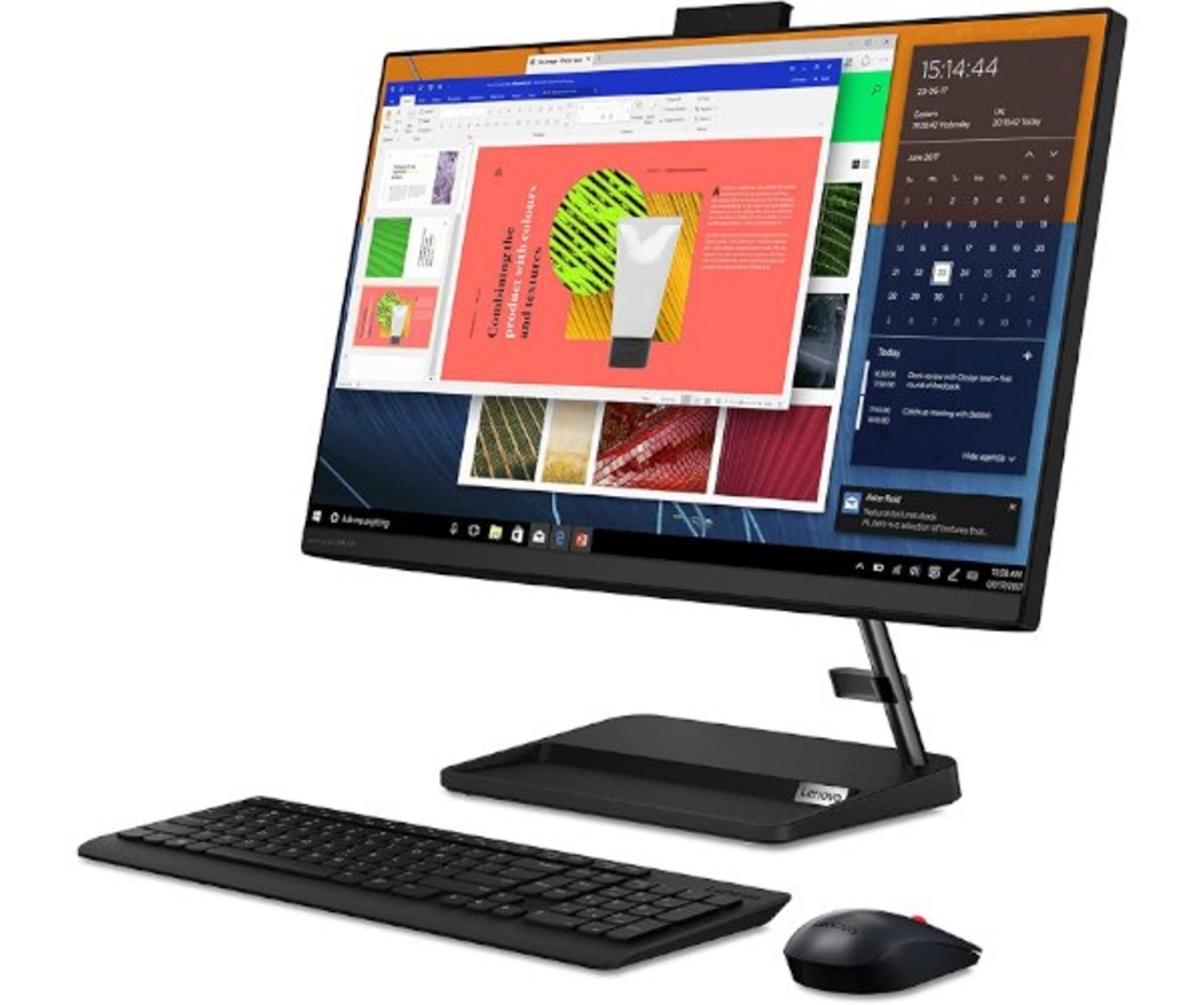 נייח LENOVO AIO 3 i5-12450H 8GB 256Nvme gen4 23.8 FHD DOS שחור