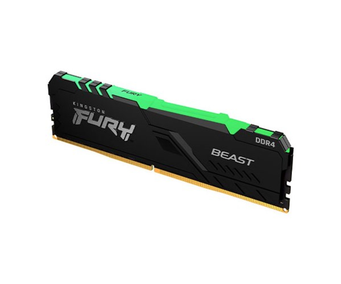 זכרון לנייח Kingston DDR4 Fury Beast RGB 8GB 3200MHZ CL16