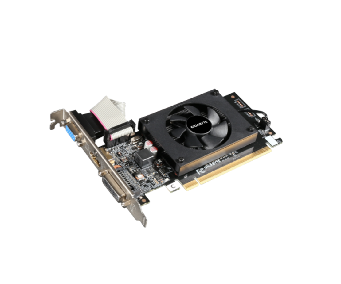 כרטיס מסך Gigabyte GT 710 2GB 2.0 VGA DVI HDMI Low Profile