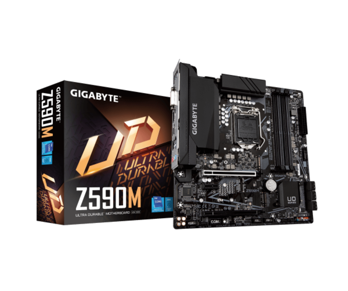 לוח למעבד דור 11 Gigabyte Z590M Micro-Atx lga1200 PCIE4.0X16