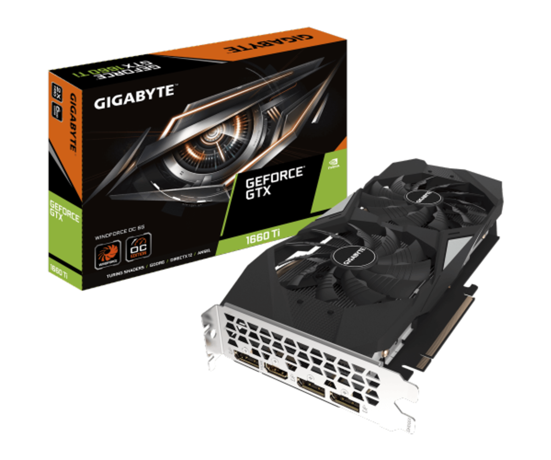 כרטיס מסך GIGABYTE GV-N166TOC-6GD 1.0 A GTX 1660Ti 6GB