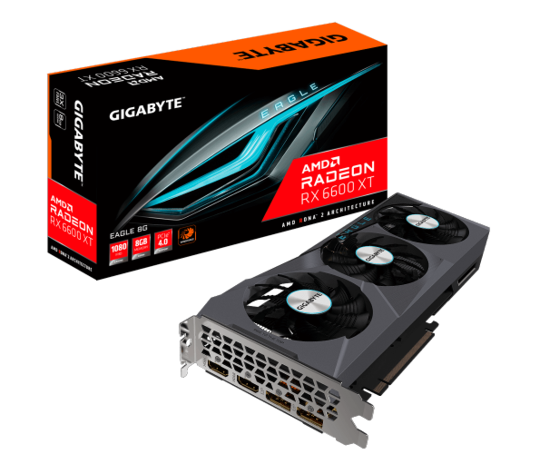 כרטיס מסך Gigabyte Radeon RX 6600 XT EAGLE 8G Pcie 4.0 Windforce3