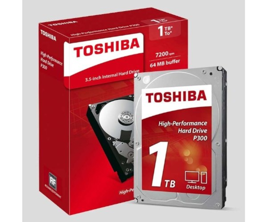 דיסק קשיח פנימי לנייח Toshiba P300 1TB 7200rpm 64MB 3.5