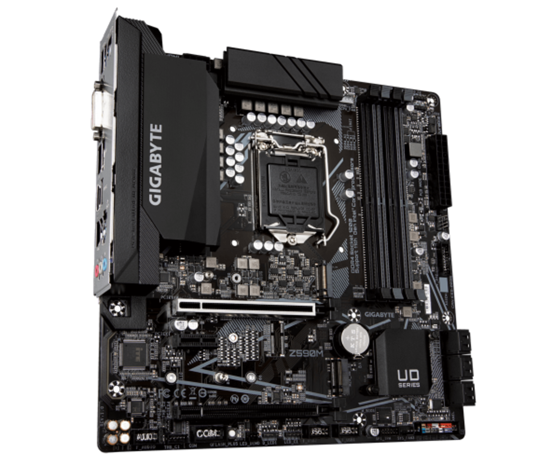 לוח למעבד דור 11 Gigabyte Z590M Micro-Atx lga1200 PCIE4.0X16