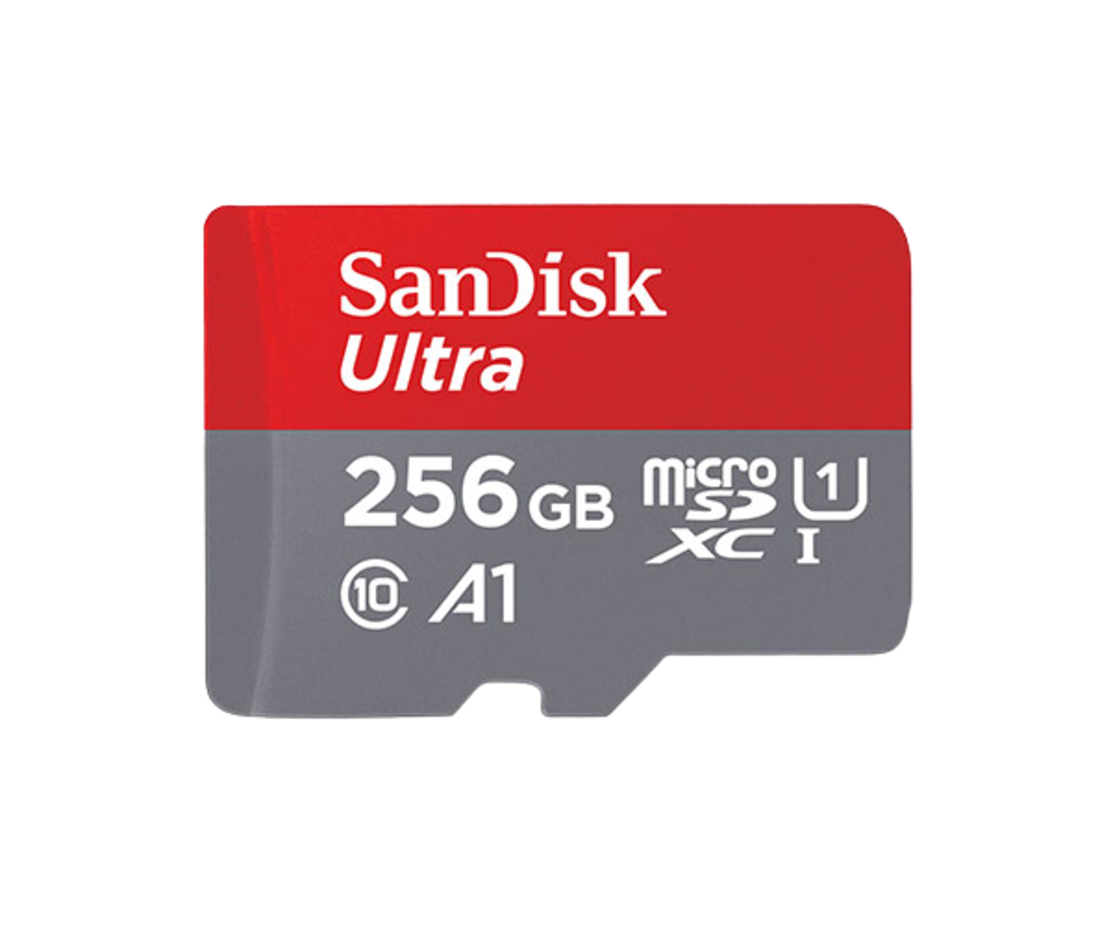 כרטיס זיכרון SanDisk 256GB microSD SDHC UHS