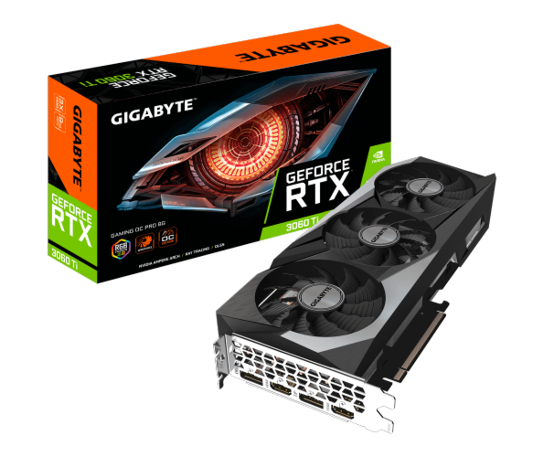 כרטיס מסך Gigabyte RTX3060Ti Gaming OC PRO 8GB 256Bit REV3.0 LHR