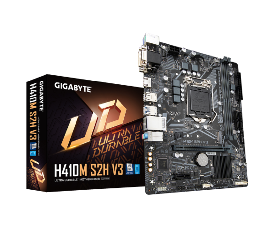 לוח אם למעבדי אינטל דור 10 Gigabyte H410M H V3 Micro-ATX LGA1200