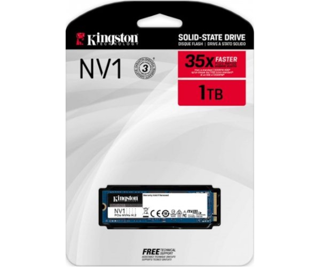 דיסק פנימי Kingston 1TB NVME Gen 3.0X4 NV1 Series 2100/1700MB/s