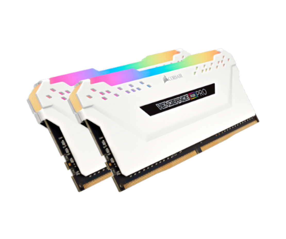 ז. לנייח Corsair DDR4 Vengeance RGB Pro 16GB 2X8 3200MHZ White