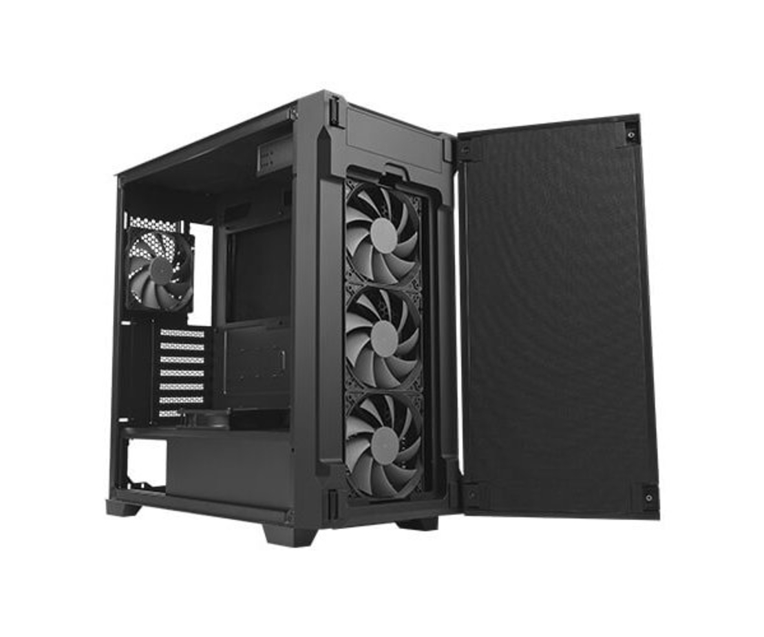 מארז ANTEC DF800 FLUX Mid Tower ATX RGB Tempered Glass side