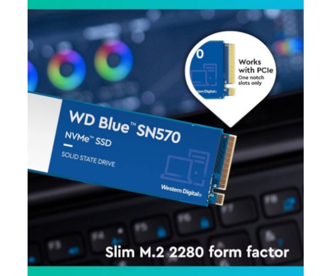 דיסק פנימי WD BLUE SN570 500GB NVME BLUE GEN3