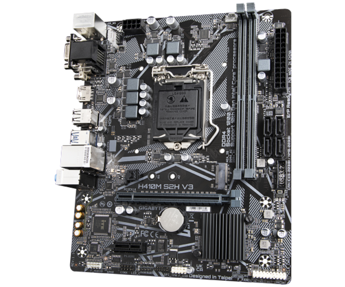 לוח אם למעבדי אינטל דור 10 Gigabyte H410M H V3 Micro-ATX LGA1200