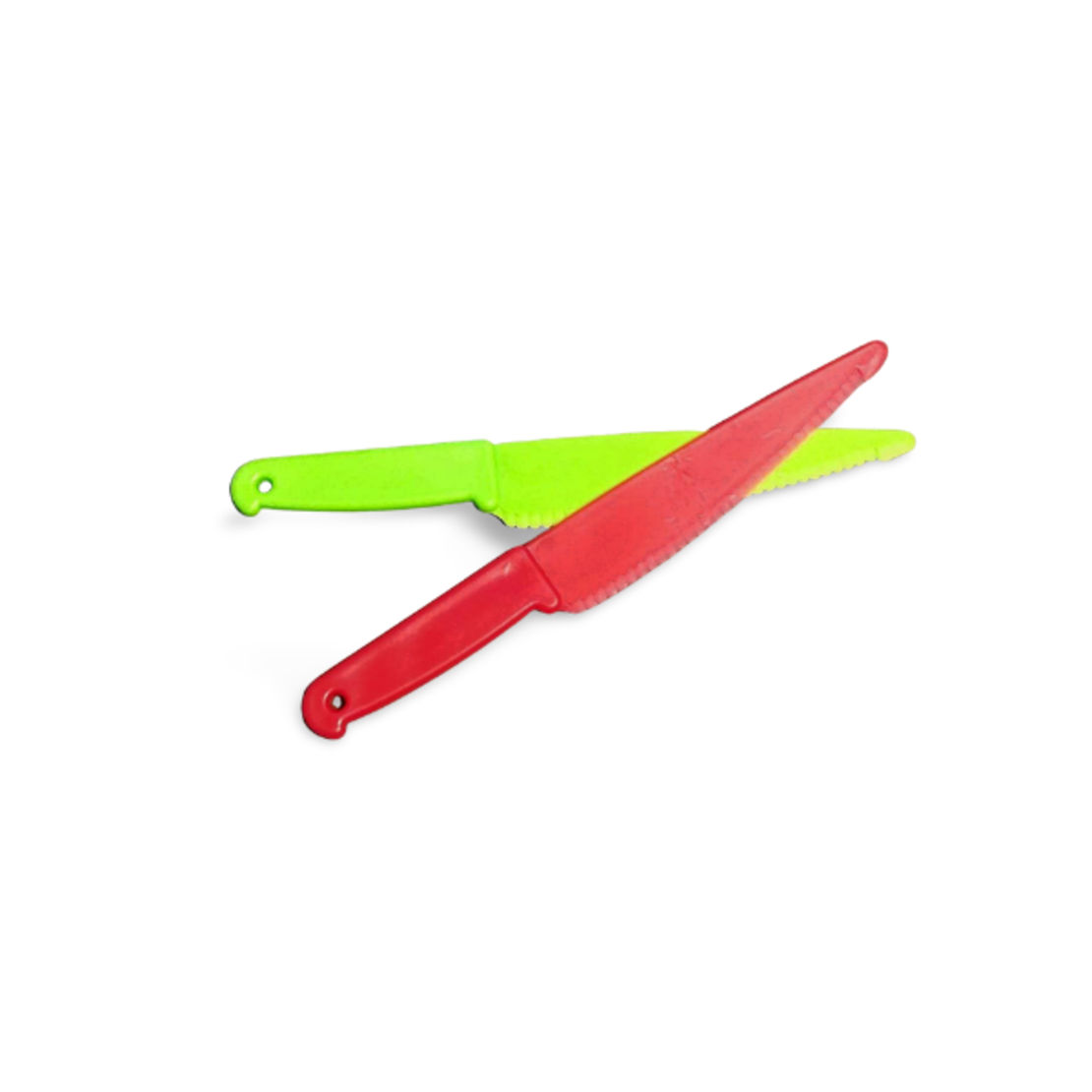A pair of safe chef knives for children