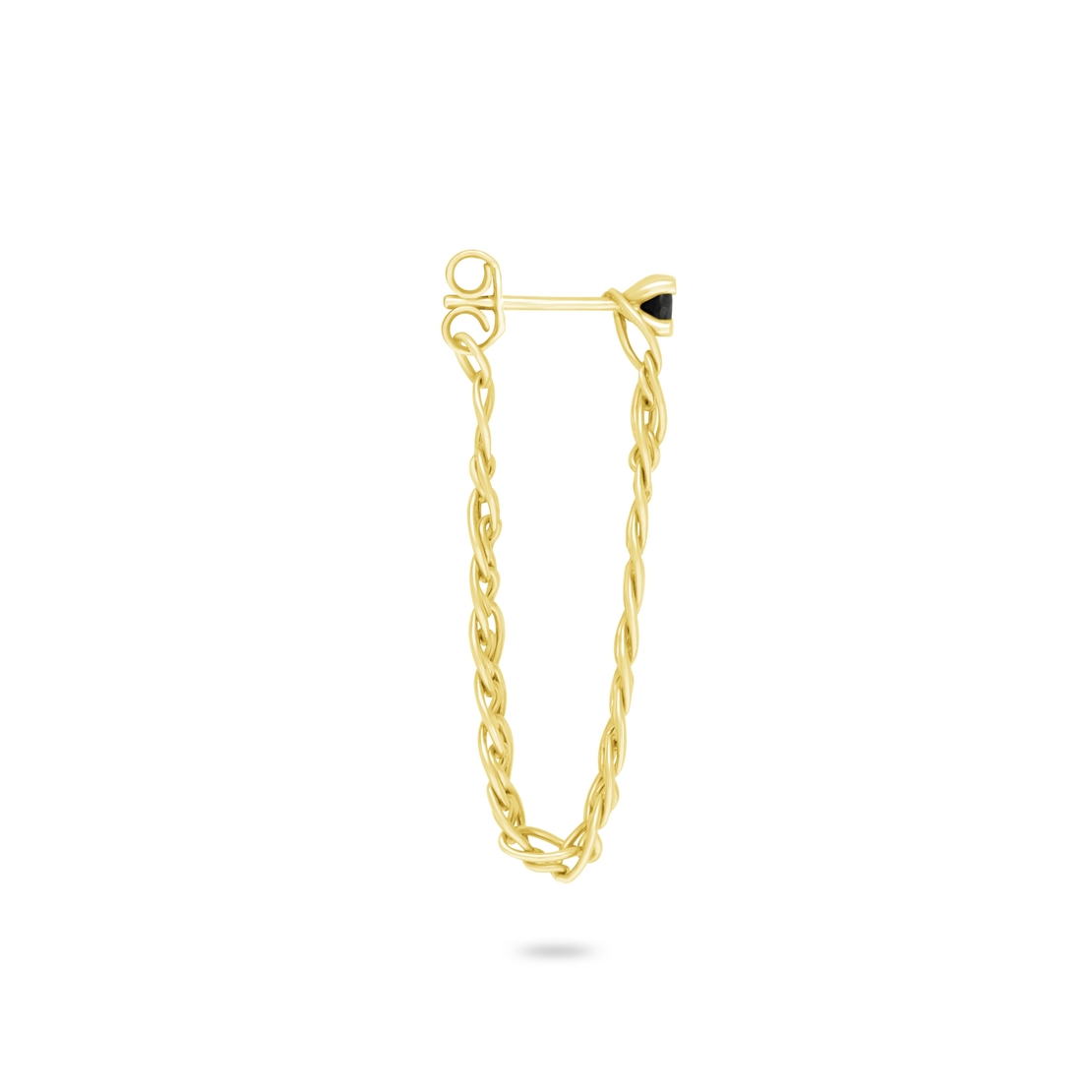 Lee-Tal | Gold Earring with Black Diamond