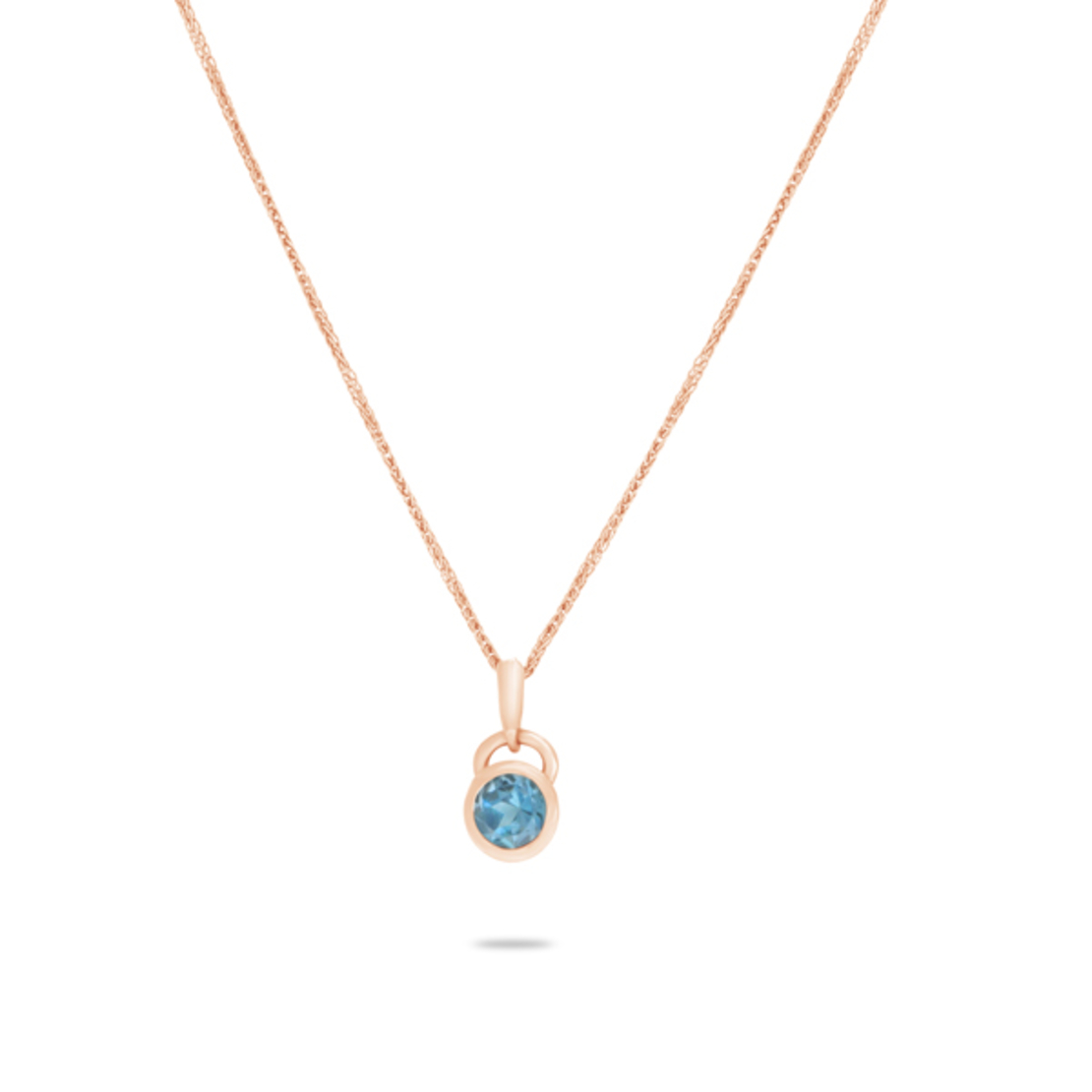 London Blue Topaz  Necklace  | שרשרת משובצת לונדון בלו טופז