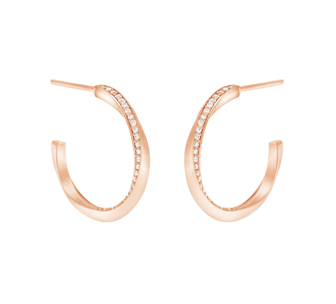 Michal Hoop Diamond Earrings