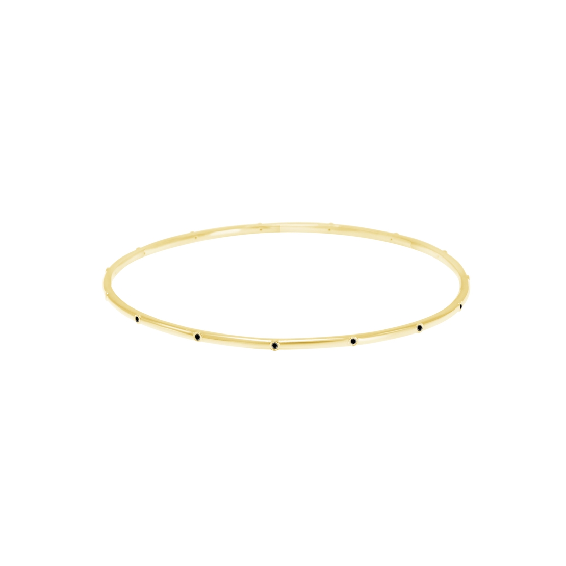 Sigal  Bangle  Bracelet-with Black Diamons