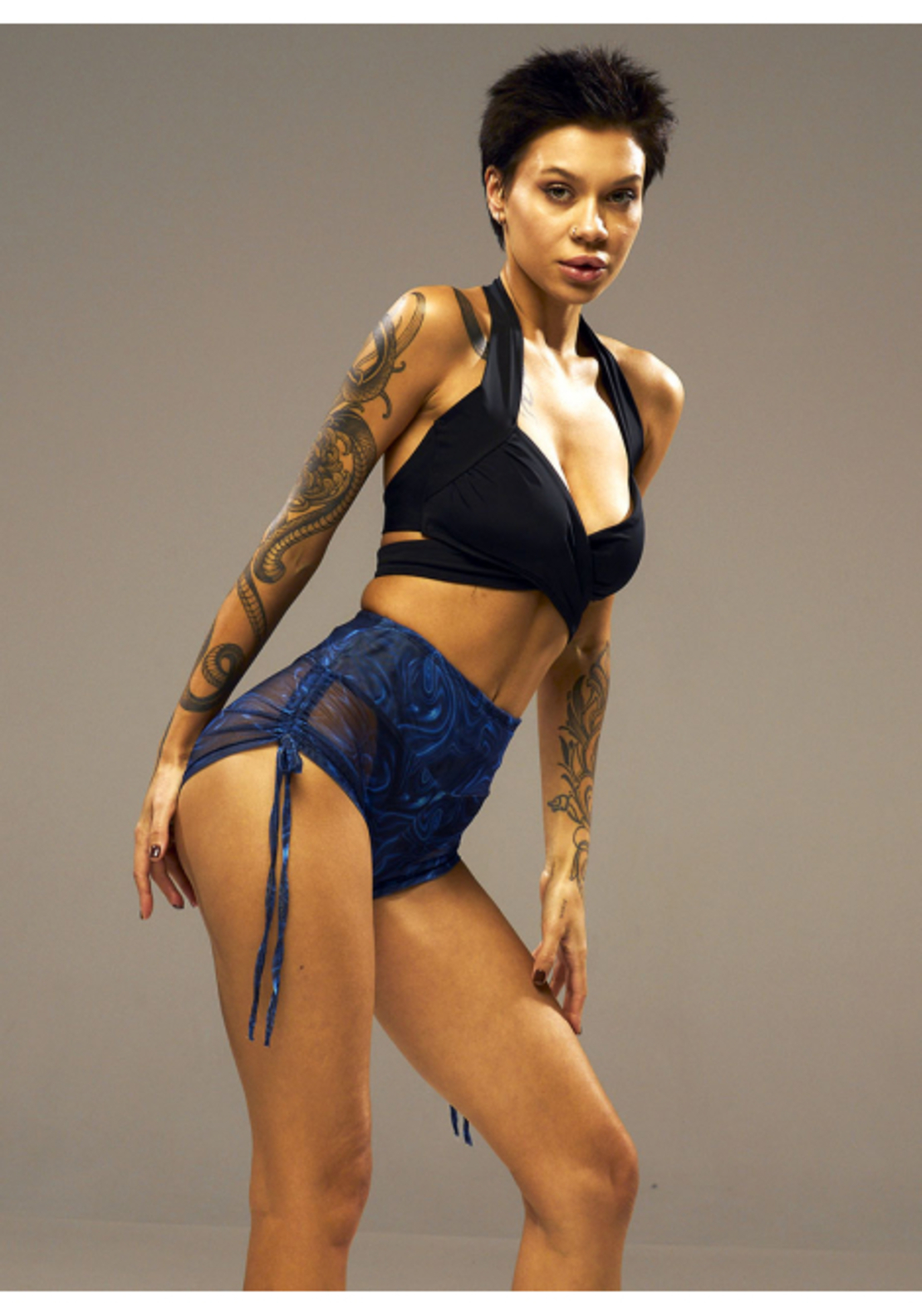 Shorts CLAR mesh fluid blue art (only mesh)