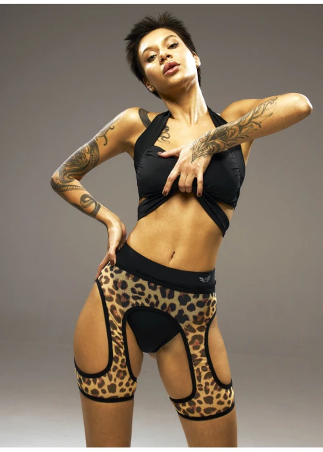 Belt mesh GRID leopard (only mesh)