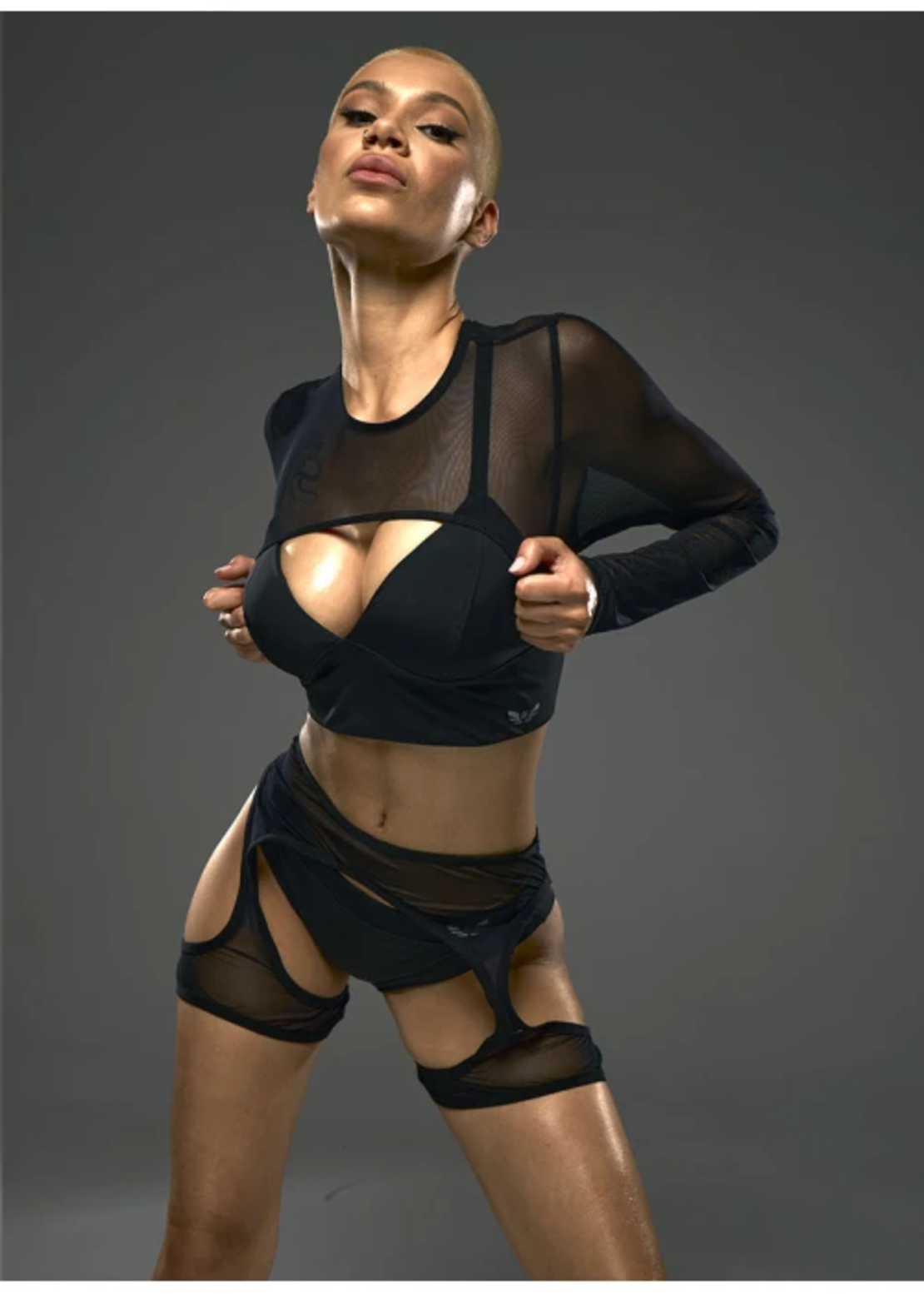 Bolero-mesh GRID black (only mesh)