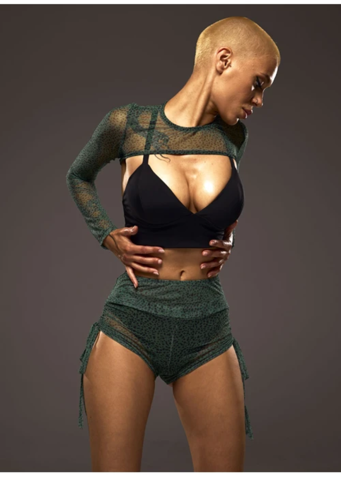 Shorts CLAR mesh green camo (only mesh)