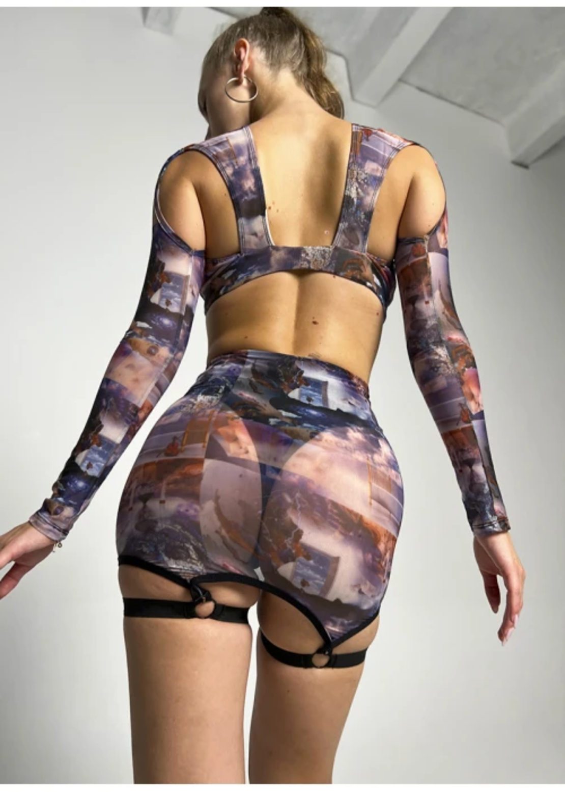 Skirt mesh DESEAR art (with shorts)