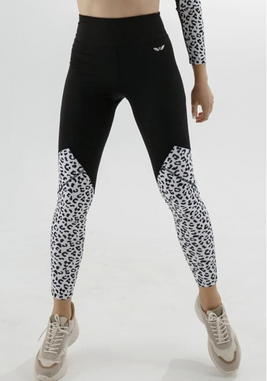 Leggins FELIX black/leo white