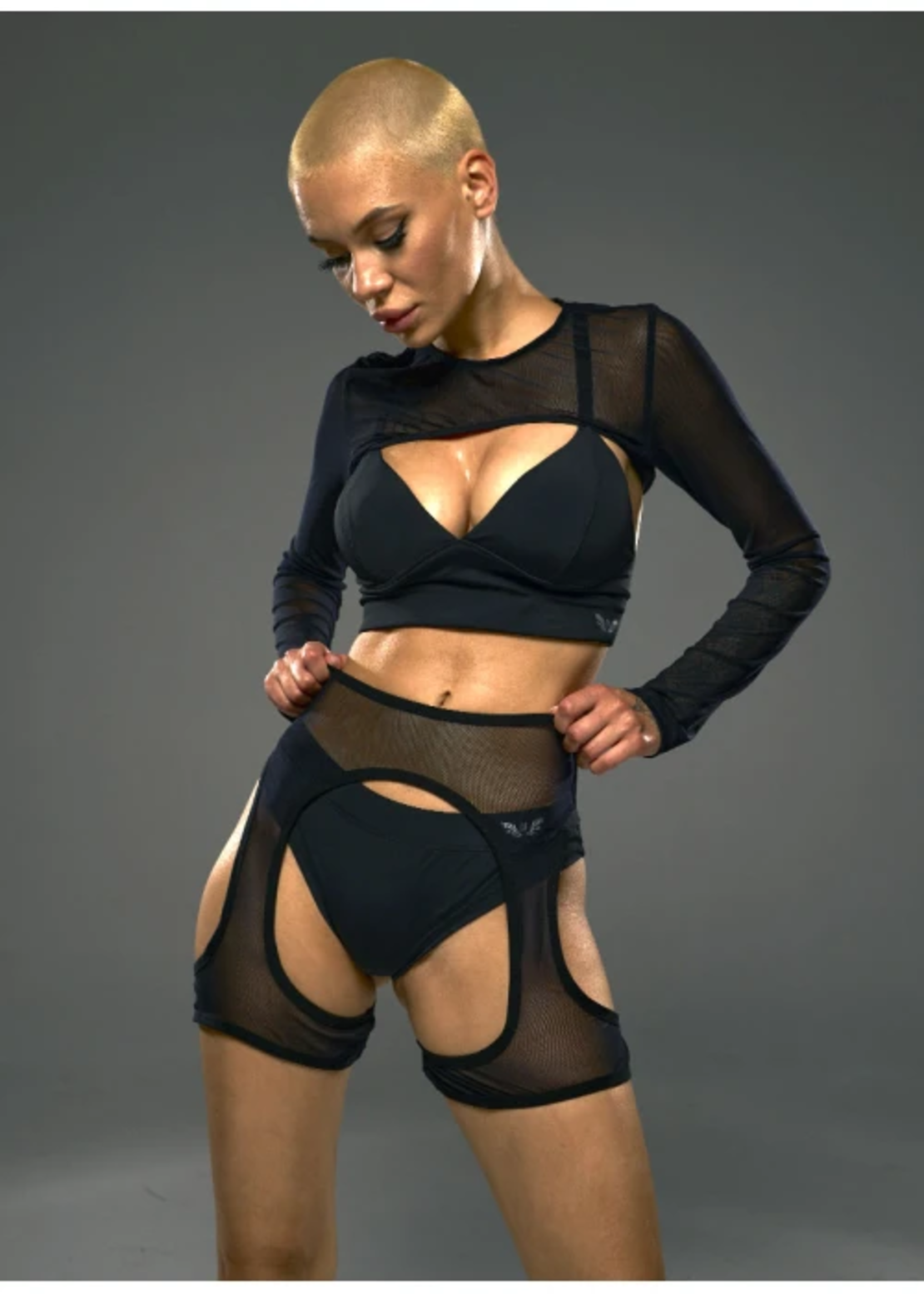 Bolero-mesh GRID black (only mesh)
