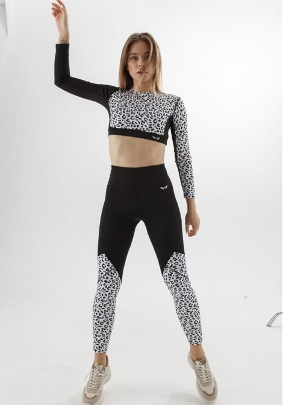 Leggins FELIX black/leo white