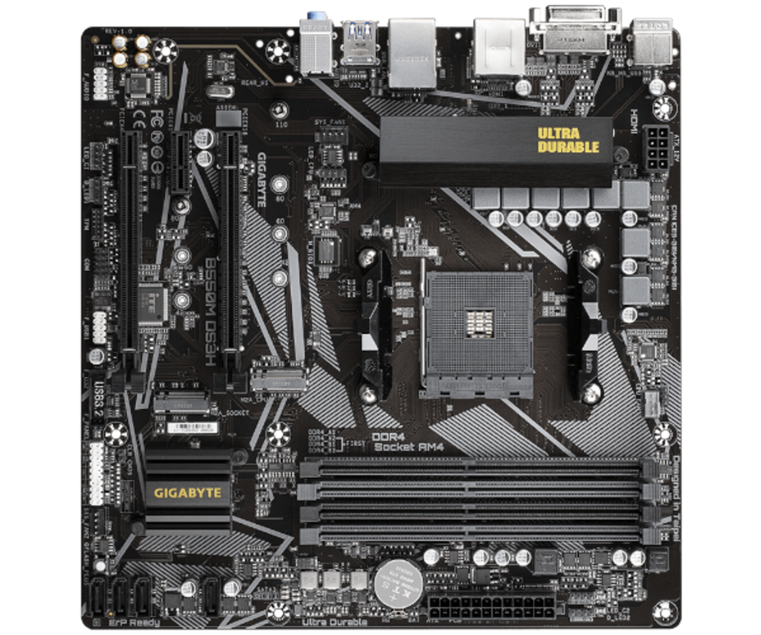 לוח אם למעבדי Gigabyte B550M DS3H 1.7 DDR4 Micro-Atx For AMD AM4